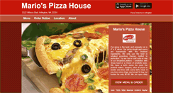 Desktop Screenshot of mariopizzahouse.com